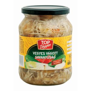 TOP VEGGIES vegyesvágott savanyúság 680g